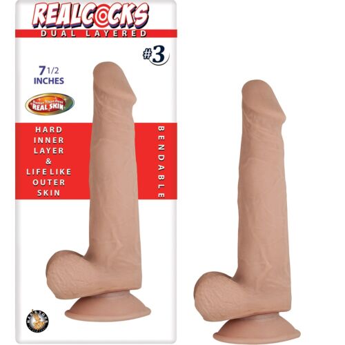 Dildo Nasstoys RealCocks Dual Layer Bendable
