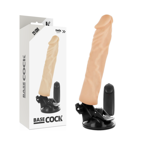Vibratore Realistico BASECOCK 21 cm con Telecomando