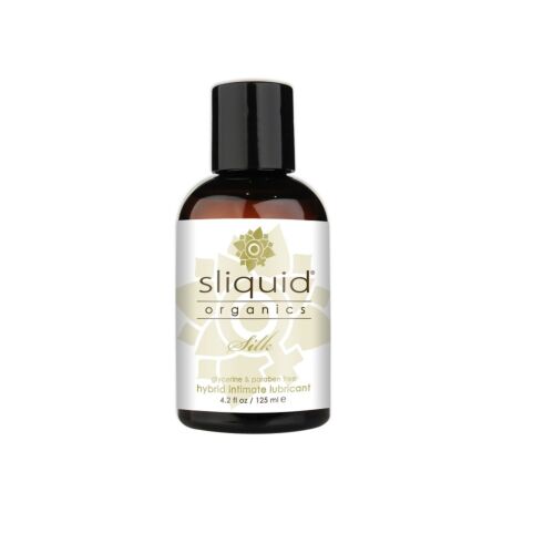 Lubrificante Sliquid Organics Silk 125ml a base di acqua e silicone