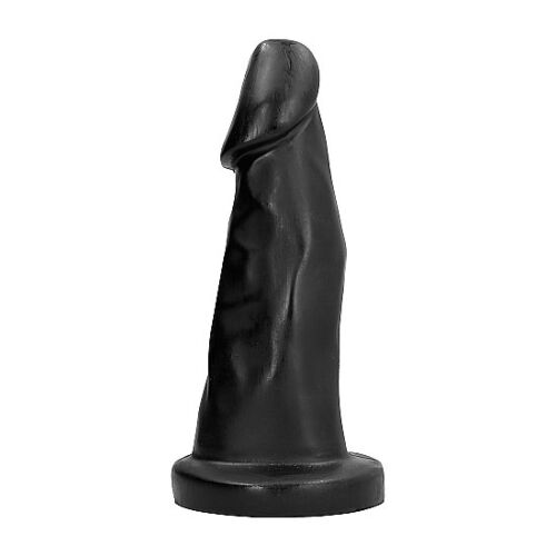Dildo All Black 27 cm con curve morbide per un piacere intenso