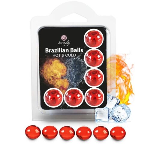 Set 6 Palline Brazilian Secretplay con effetto caldo e freddo