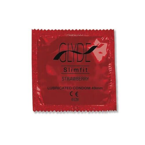 Preservativi Glyde Vegan Condoms con gusto fragola