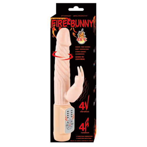 Vibratore BAILE FIRE BUNNY con rotazione e stimolazione