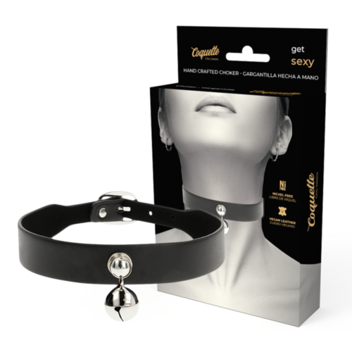 Collana in Pelle Vegana Coquette Chic Desire con Sonaglio