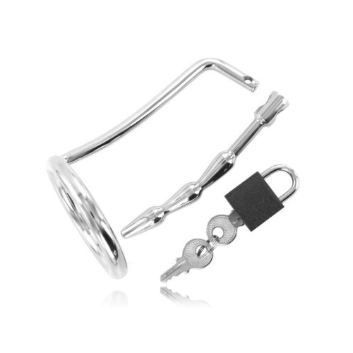 Dilatatore BDSM Metal Hard - Anello Testicolare con Plug Uretra