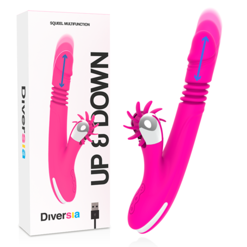 Vibratore Diversia Bunny Up & Down 24 CM con funzione erotica unica