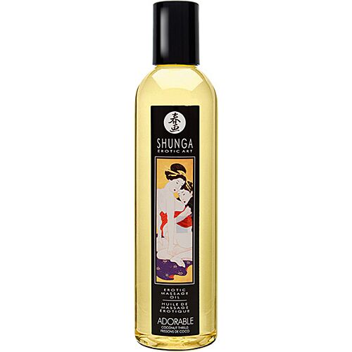 Olio da massaggio erotico Shunga Adorable 60ml Tester