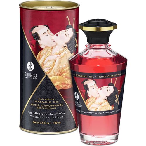 Olio da massaggio SHUNGA fragole e cava 100 ml