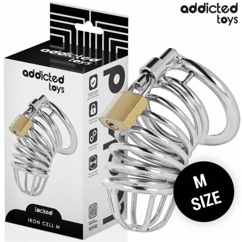 Gabbia di castità in metallo Addicted Toys Locked Iron Cell