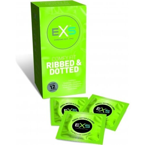 Preservativi Exs Ribbed & Dotted | Texture Stimolante