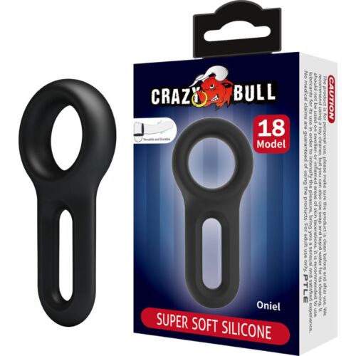 Anello in silicone Crazy Bull Oniel Modello 18 per il controllo maschile