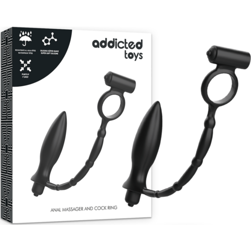 Plug Anal ADDICTED TOYS con Anello Vibrante per Stimolazione