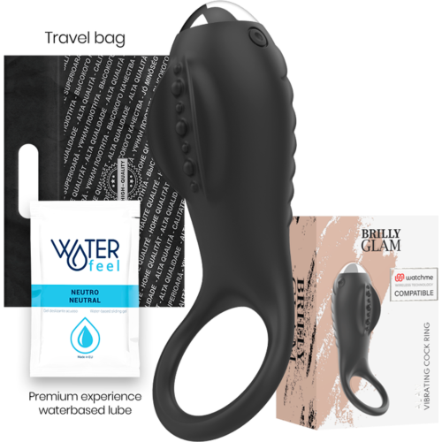 Anello vibrante Brilly Glam Alan con tecnologia Watchme