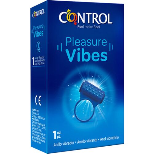 Anello Vibrante CONTROL Pleasure Vibes per Piacere Reciprico