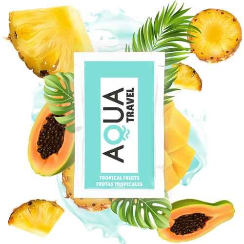 Lubrificante Aqua Travel 6 ml al sapore di frutta tropicale