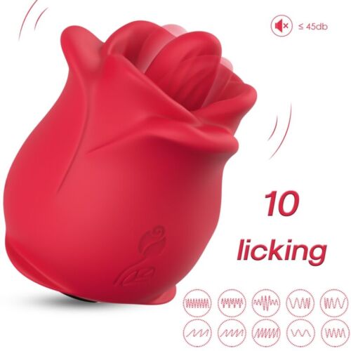 Vibratore Succhiatore Armony Rose con 9 Modalità