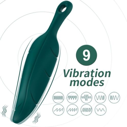 Stimolatore ARMONY Leaf Green con vibrazione potente e personalizzata