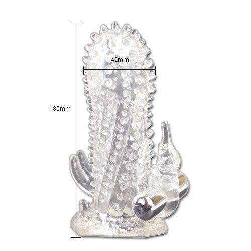 Guaina per Pene BAILE Brave Man Rabbit con vibrazione