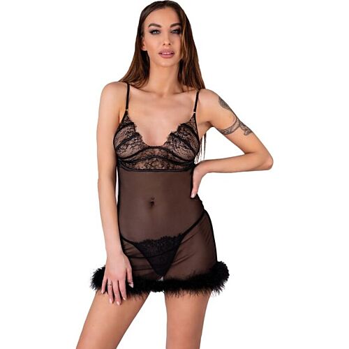 Babydoll LIVCO CORSETTI Zerunam con tanga