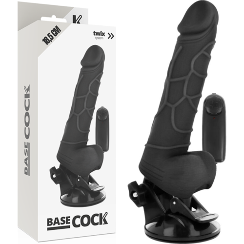 Vibratore Realistico BASECOCK 18.5 cm con Telecomando