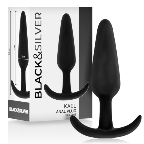 Plug Anale BLACK&SILVER Kael con manico medio