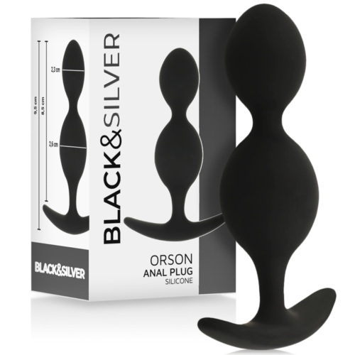 Bolas Anali BLACK&SILVER Orson Plug Silicona