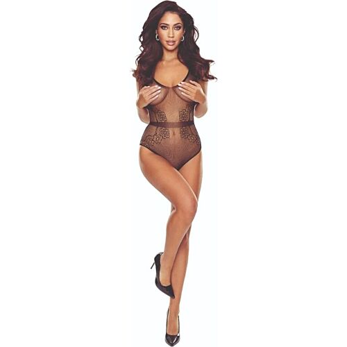 Bodystocking PASSION BS115 in rete nera