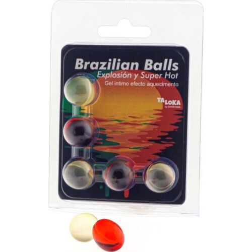 Palline Brazilian Balls Taloka con gel eccitante effetto caldo