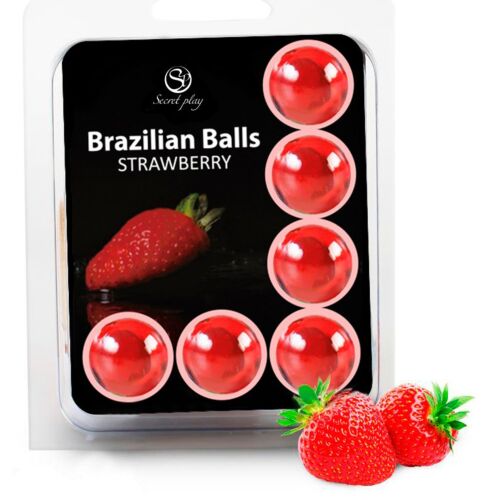 Palline Brazilian Balls SECRETPLAY - Set 6 Fragola