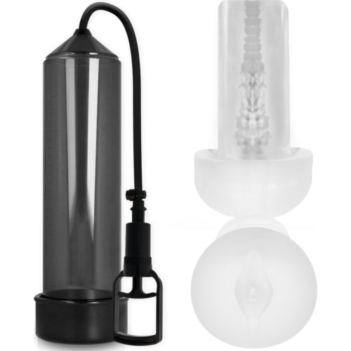 Bomba alargadora Pump Addicted RX7 con masturbador