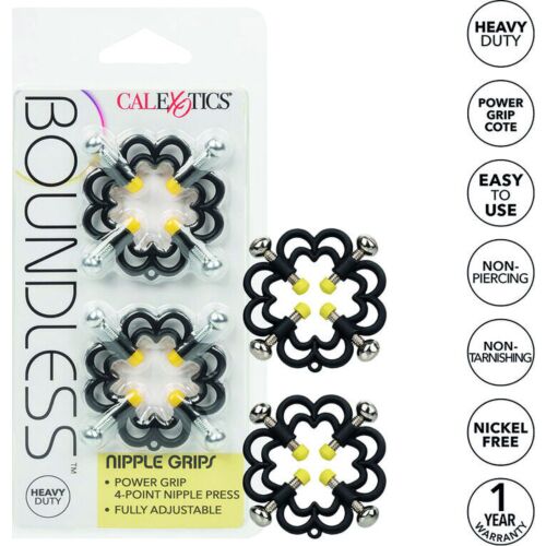 Pinze per Capezzoli CALEXOTICS Boundless - Stimolazione Regolabile