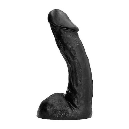 Dildo All Black 28 CM | Design piegato per punto G