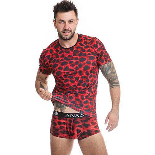 Camiseta ANAIS MEN Savage con stampa animalier