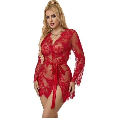 Completo di lingerie sexy SUBBLIME CAMICIA DA NOTTE IN PIZZO + PERIZOMA