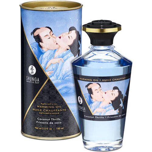 Shunga massaggio olio effetto calore aroma di cocco 60 ml