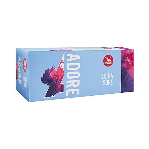 Preservativo Pasante Adore Extra Sure 144 UDS