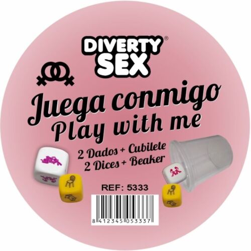 Gioco di Dadi Diablo Picante con cubilete e posizioni