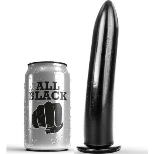 Dildo All Black 20 cm - Dilatatore anale e vaginale
