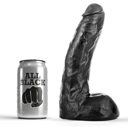 Dildo All Black 22 cm | Morbido e flessibile