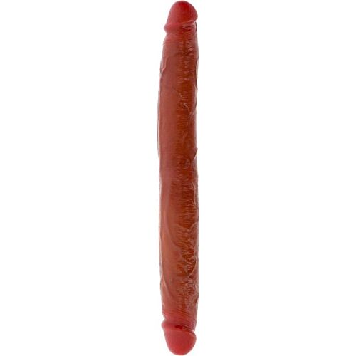 Dildo doppio GET REAL 35 cm con prepuzio mobile