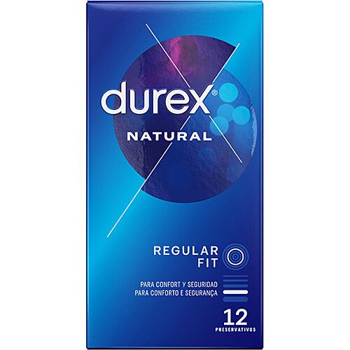 Condoms DUREX NATURAL PLUS con forma easy on