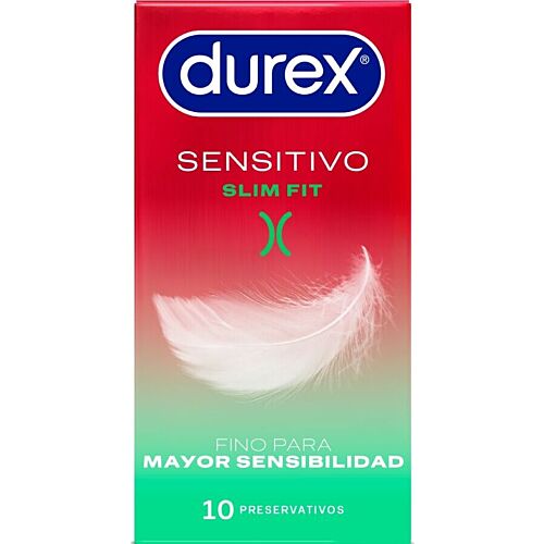 Preservativi Durex Sensitivo Slim Fit 10 unità con lubrificazione