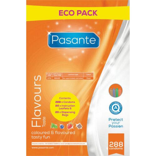 Preservativi Pasante Eco Pack 288 Uds con Gusti Variati