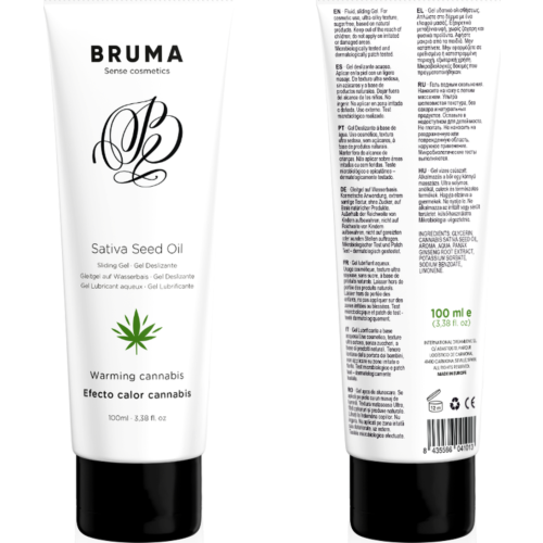 Gel Scorrevole BRUMA con Effetto Calore e Sapore Cannabis