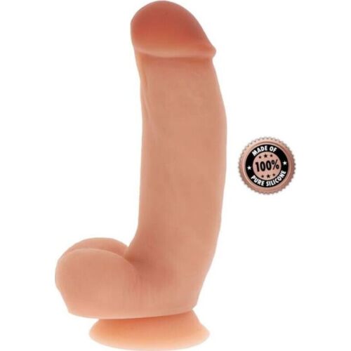 Dildo Silicone Get Real 18 cm con palle in peluche