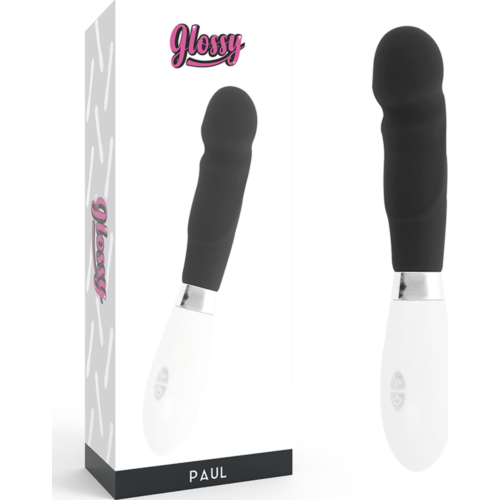 Vibratore GLOSSY Paul con punta realistica per piacere intenso