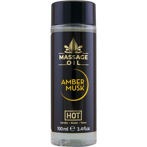 Olio da Massaggio HOT Amber & Musk 100 ml con Vitamina E