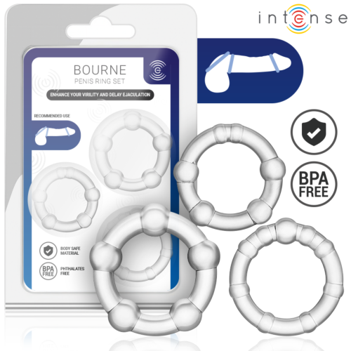 Anello INTENSE FOR HIM BOURNE SET di 3 pezzi
