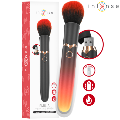 Vibratore INTENSE High Tech Emilia Spazzola Riscaldata 16 cm