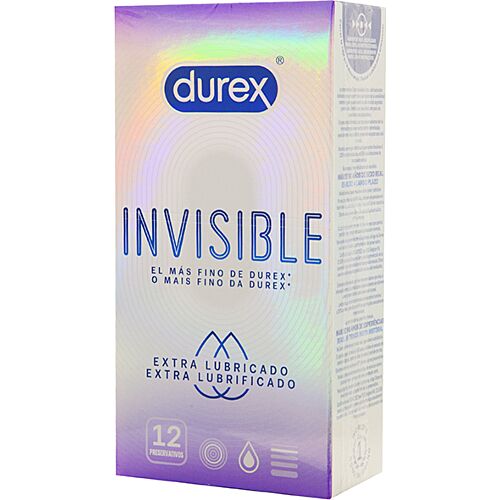 Preservativi Durex Invisible Extra Lubricati 12 unità